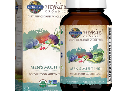 Garden of Life - MyKind Organics Men's Multivitamin 40+ | 60 Vegan Tablets