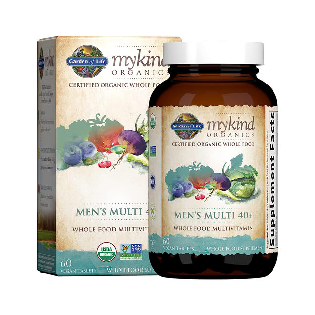 Garden of Life - MyKind Organics Men's Multivitamin 40+ | 60 Vegan Tablets