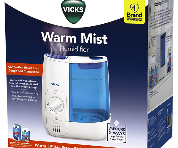 Vicks - Warm Mist FilterFree Humidifier | 3.8 L – White Cross E-Store