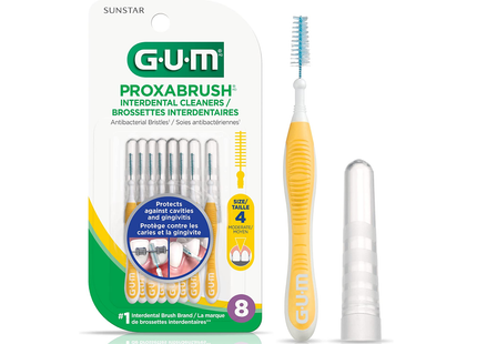 GUM - Brossettes interdentaires Proxabrush - Modérées | 8 bâtonnets