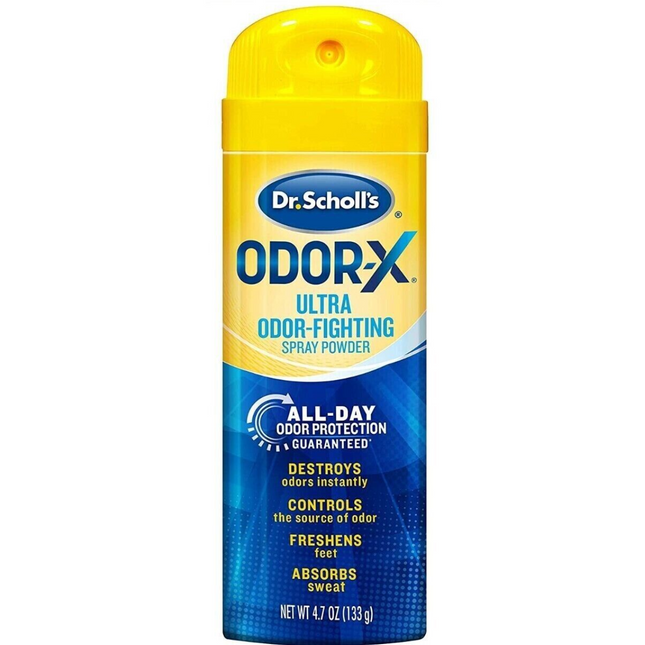 Dr. Scholl's - Odour-X All Day Deodorant Spray Powder with Triple Action System | 133 g