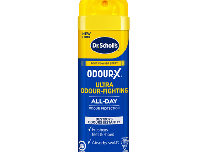 Dr. Scholl's - Odour-X All Day Deodorant Spray Powder with Triple Action System | 133 g