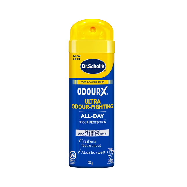 Dr. Scholl's - Déodorant en poudre Odour-X All Day avec système triple action | 133g