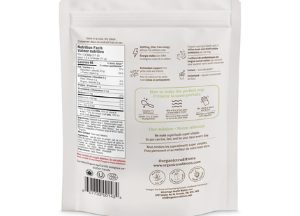Organic Traditions - Latte à la menthe et au maté | 150 g