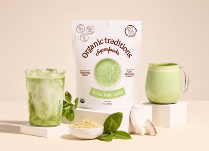 Organic Traditions - Latte à la menthe et au maté | 150 g