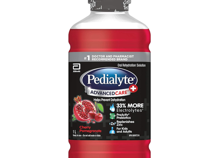 Pedialyte - Advance Care - Oral Rehydration Solution - Cherry Punch Flavour | 1 Litre