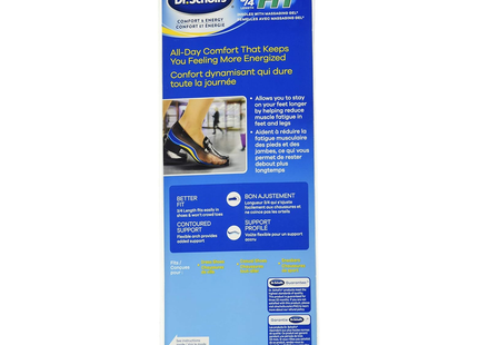 Dr. Scholl's - Comfort & Energy Insoles with Massaging Gel 3/4 Fit