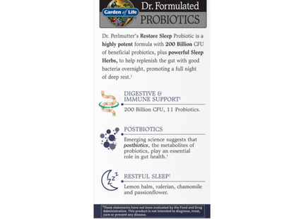 Garden of Life - Dr. Formulated Probiotics Restore | 28 Capsules