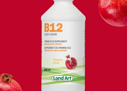 Land Art Vitamin B-12 Liquid - Pomegranate | 250 mL