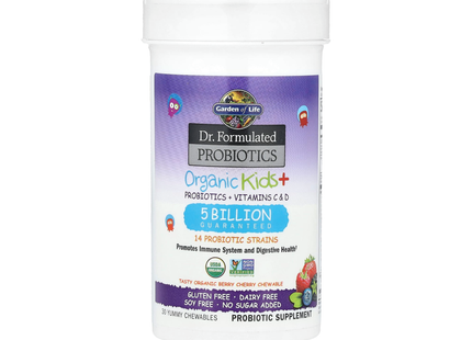 Garden of Life - Dr. Formulated Organic Kids+ Shelf Stable, Berry Cherry | 30 ct