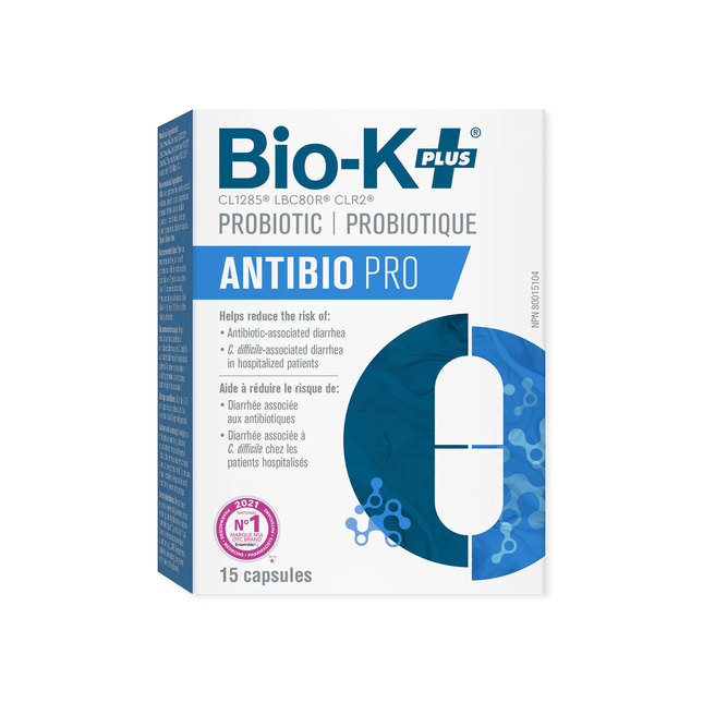 Bio-K+ - Probiotique 50 milliards de bactéries | 15 Gélules