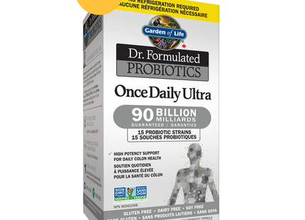 Garden of Life - Dr. Formulated Probiotics Once Daily Ultra - 90B | 30 Vegetarian Capsules