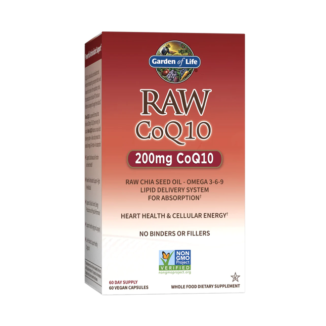 Garden of Life - Raw CoQ10 200mg | 60 Liquid Filled Capsules