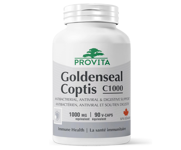 Provita - Goldenseal Coptis 1000 mg | 90 Capsules – White Cross E-Store