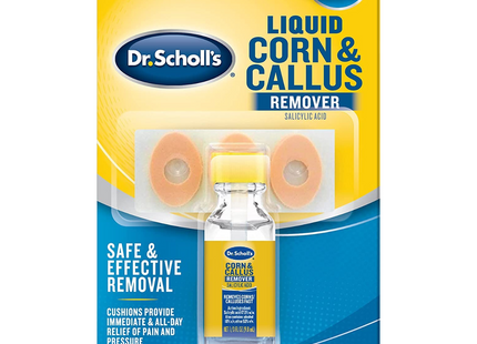 Dr. Scholl's - Liquid Corn & Callus Remover with Salicylic Acid | 3 Cushions + 9.8 ml