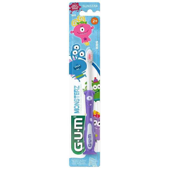 GUM - Brosse à dents Monsterz pour enfants