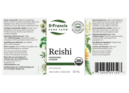 Champignon Reishi de Saint-François | 50 ml