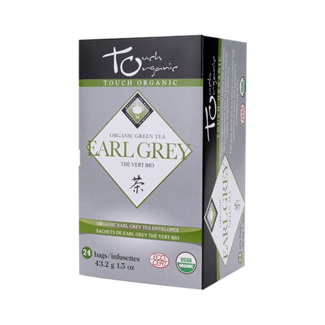 Touch Organic - Thé vert Earl Grey biologique | 24 sachets