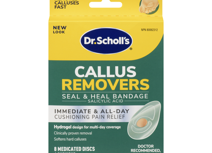 Dr. Scholl's - Callus Removers, Salicylic Acid Treatment for Calluses | 8 Medicated Discs / 6 Cushions