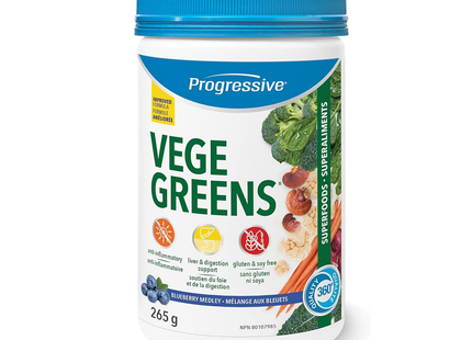 PROGRESSIVE VEGIGREENS MEDLEY BLEUBERRY 265G