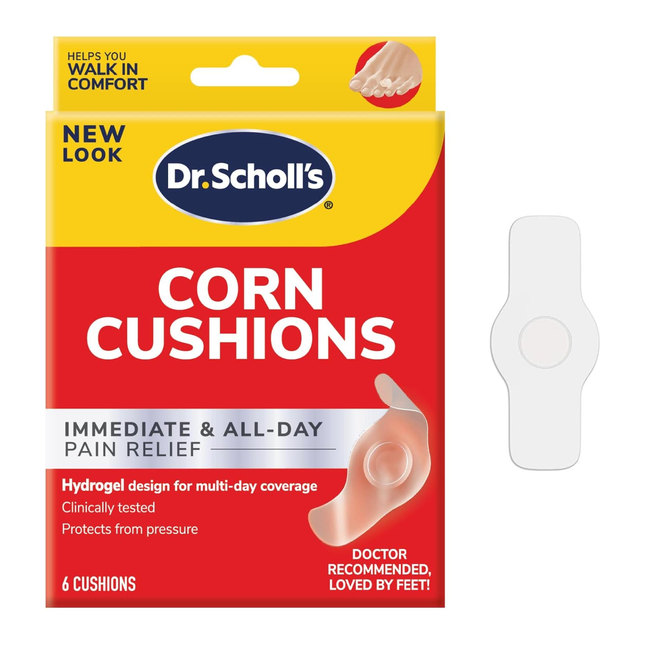 Dr. Sholl's - Corn Cushions Immediate & All-Day Pain Relief | 6 Cushions