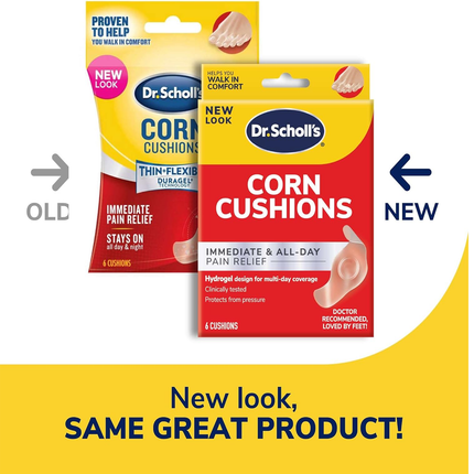 Dr. Sholl's - Corn Cushions Immediate & All-Day Pain Relief | 6 Cushions