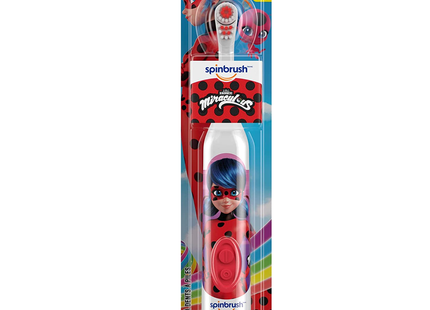 Spinbrush - Soft Bristle Powered Toothbrush  - Miraculous Lady Bug  | 1 Toothbrush