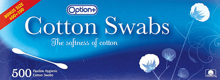 Option+ Cotton Swabs | 500 Count