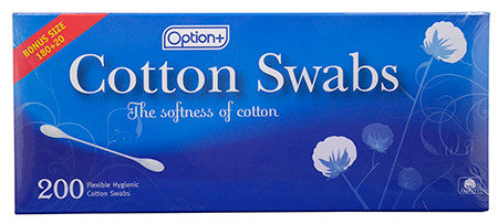 Option+ Cotton Swabs | 200 Count