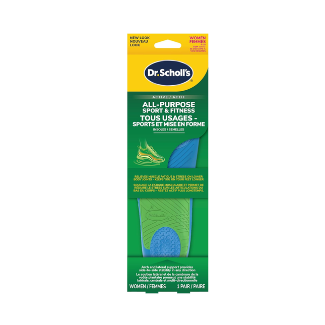 Dr. Scholl's - Gel massant Athletic Sport Series Advanced, pour femmes, pointure 6 à 10 | 1 paire