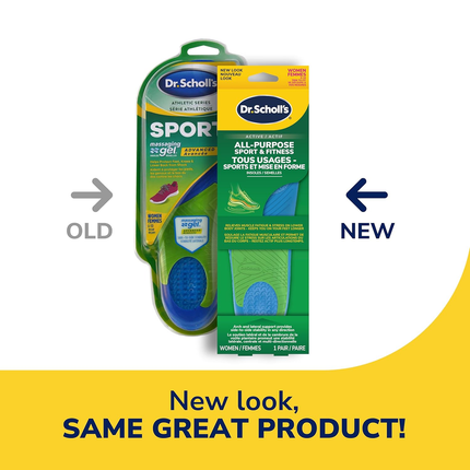 Dr. Scholl's - Athletic Sport Series Massaging Gel Advanced, Women 6-10 | 1 Pair
