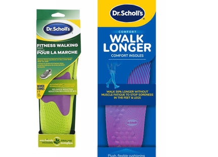 Dr Scholl's - Semelles de marche sportive - Tailles femmes 6 à 10 | 1 paire