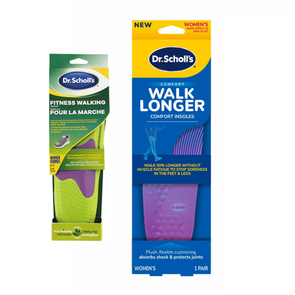 Dr Scholl's - Fitness Walking Insoles - Women's Sizes 6 -10 | 1 Pair