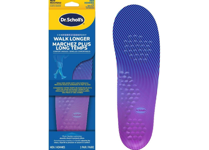 Dr Scholl's - Fitness Walking Insoles - Men's Sizes 8 -14 | 1 Pair