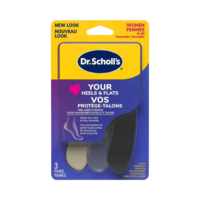 Dr. Scholl's - Coussinets pour talons hauts et chaussures plates | 3 paires