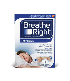 Breathe Right - Tan Nasal Strips - Large | 30 Strips