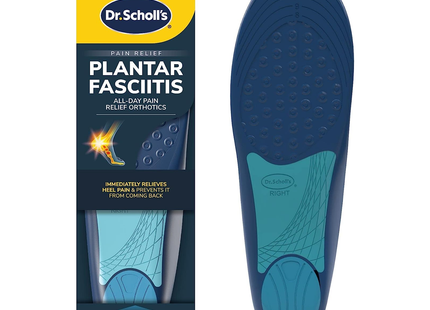 Dr. Scholl's - Semelles intérieures anti-douleur pour la fasciite plantaire | Taille homme 8-13