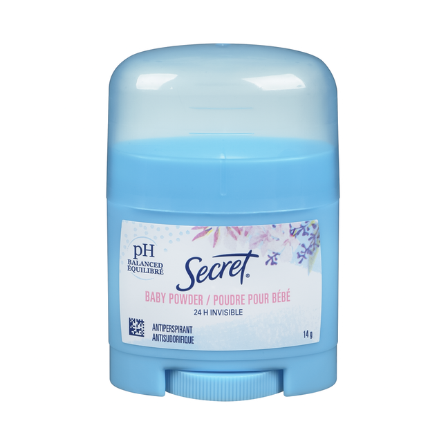 Secret - pH Balanced Baby Powder Antiperspirant - Travel Size | 14 g