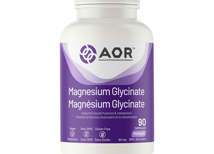 AOR - Magnesium Glycinate 90 mg | 90 Vegi-Caps