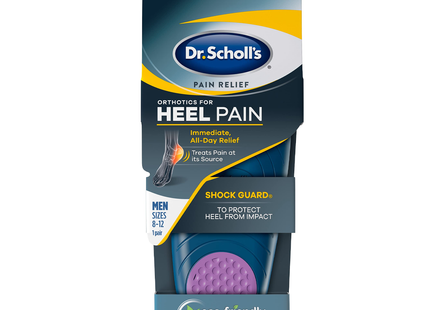 Dr. Scholl's - Pain Relief, Orthotics for Heel Pain Fits Men's Sizes 8 - 12 | 1 Pair