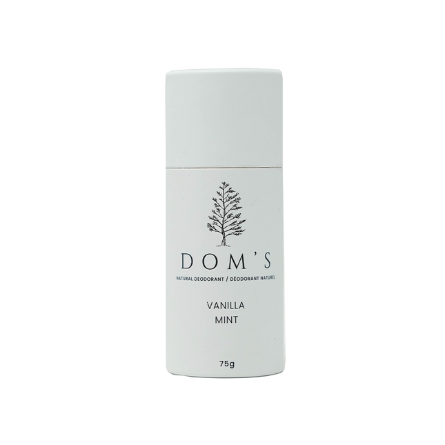 Dom's Naturals - Déodorant en stick vanille-menthe | 75 g