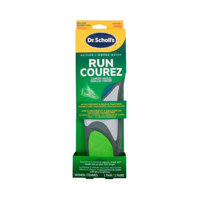 Dr. Scholl's - Active Run Insoles Women Sizes 6-10 | 1 Pair