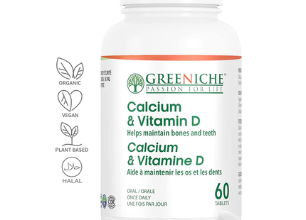 Greeniche - Calcium & Vitamin D | 60 Tablets
