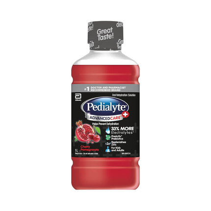 Pedialyte - Solution de réhydratation orale Advanced Care, cerise grenade | 1 L