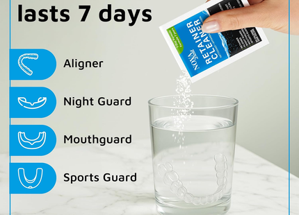 Nova Dent - Retainer Cleaner Crystals 7-Day Formula | 12 x 5 g