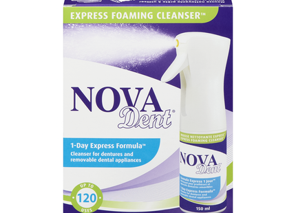 Nova Dent - Express Foaming Cleanser Reusable Spray 1-Day Express Formula | 150 mL