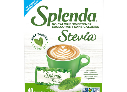 Splenda - Édulcorant Stevia sans calories | 40 paquets