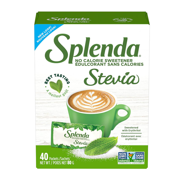 Splenda - Édulcorant Stevia sans calories | 40 paquets