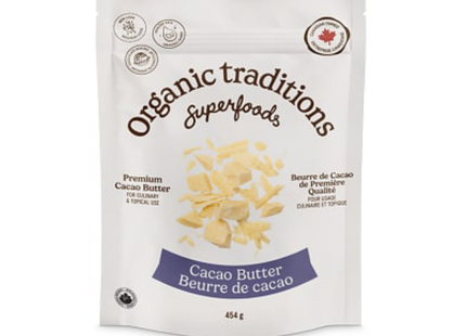 Organic Traditions - Beurre de cacao | 454 g