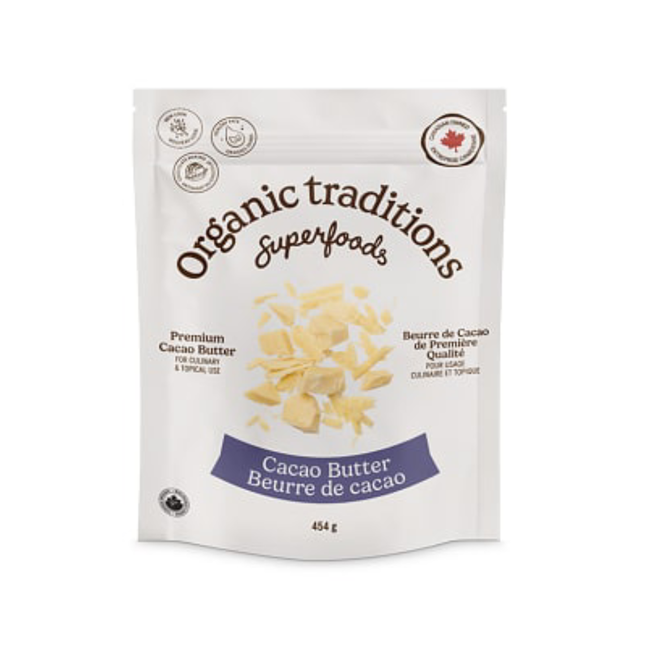 Organic Traditions - Beurre de cacao | 454 g